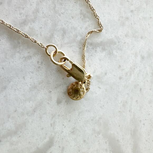 J Crew Gold Rope Chain Bead Necklace Women One Size Mint Green Station Beads - Picture 5 of 6